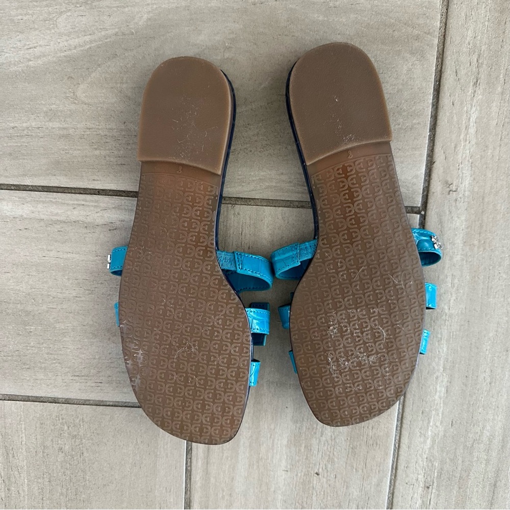 Sam Edelman Blue and Navy Slide Sandals - Picture 2 of 2